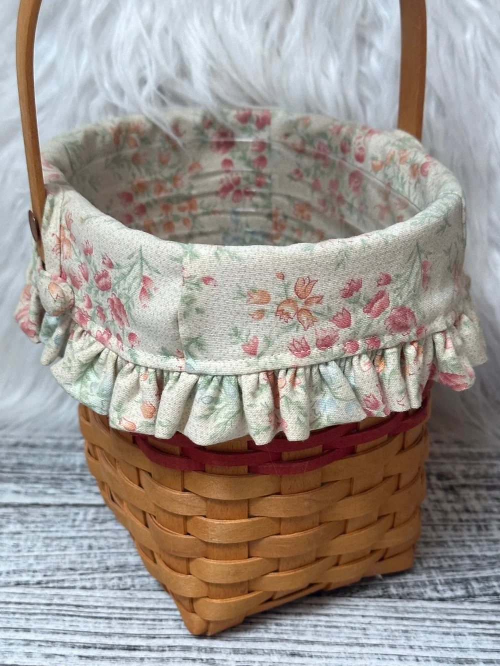 Longaberger 2003 Mother's Day Set Special Things Basket Set w/ Quilted Lid
